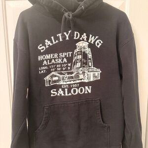 Salty Dog Saloon Homer Alaska Medium Hoodie -unisex medium
